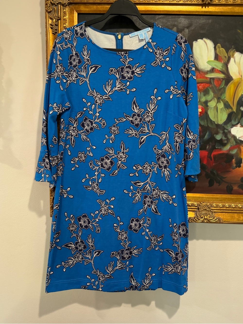 Draper James Royal Blue Floral Shift Dress